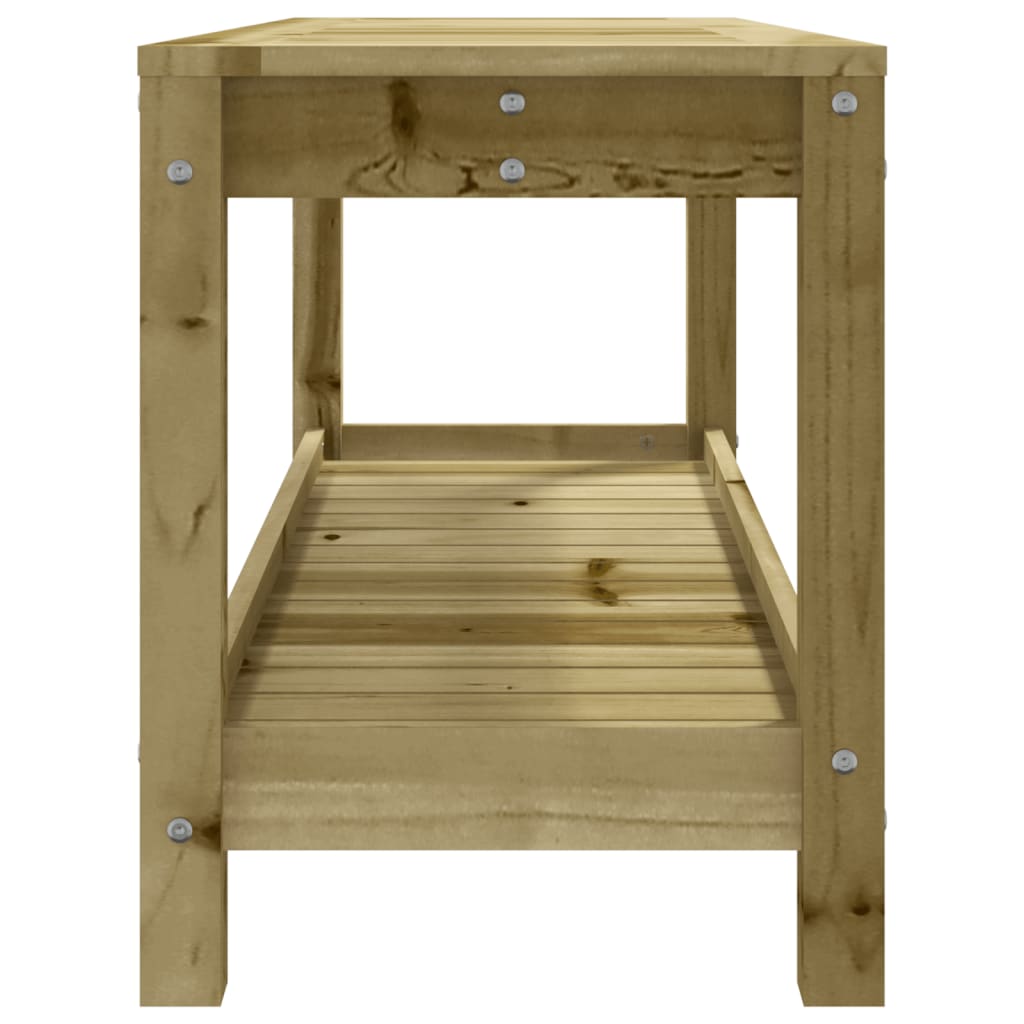 Impregnated Pine Garden Bench 108x35x45 cm - Durable Wood Design