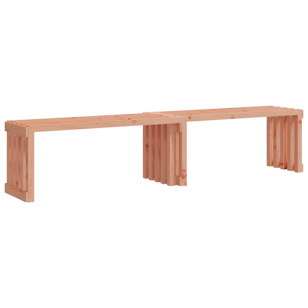 Extendable Garden Bench 212.5cm Solid Douglas Wood Outdoor Seating