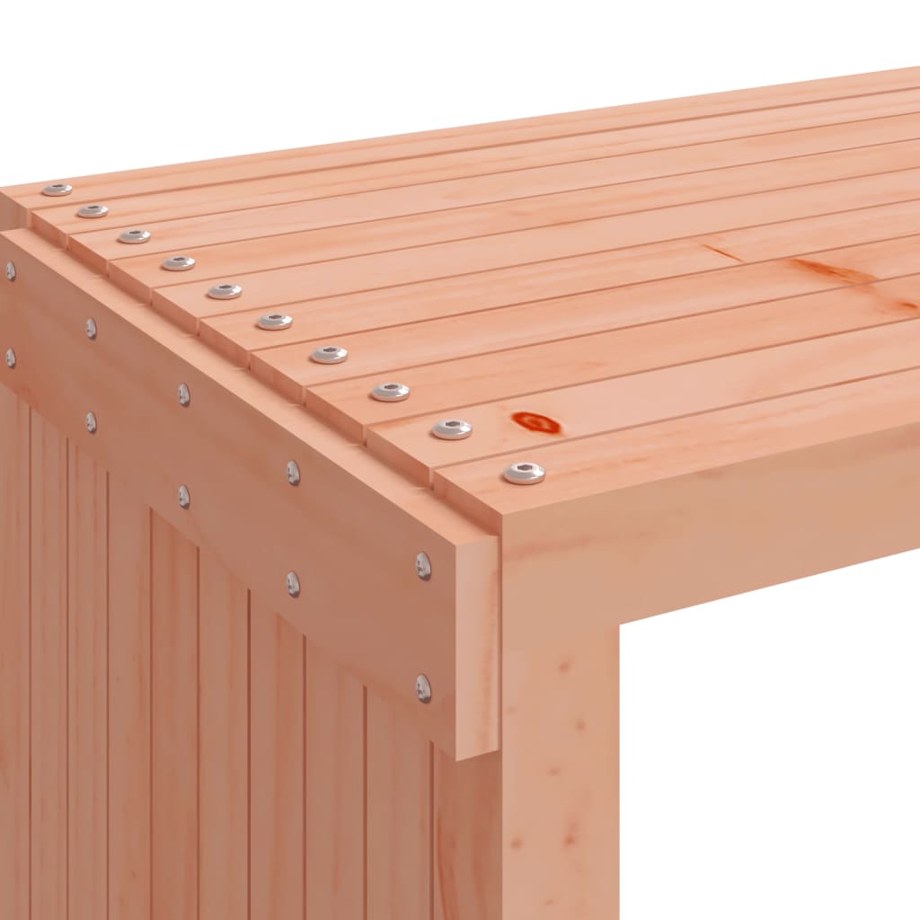 Extendable Garden Bench 212.5cm Solid Douglas Wood Outdoor Seating