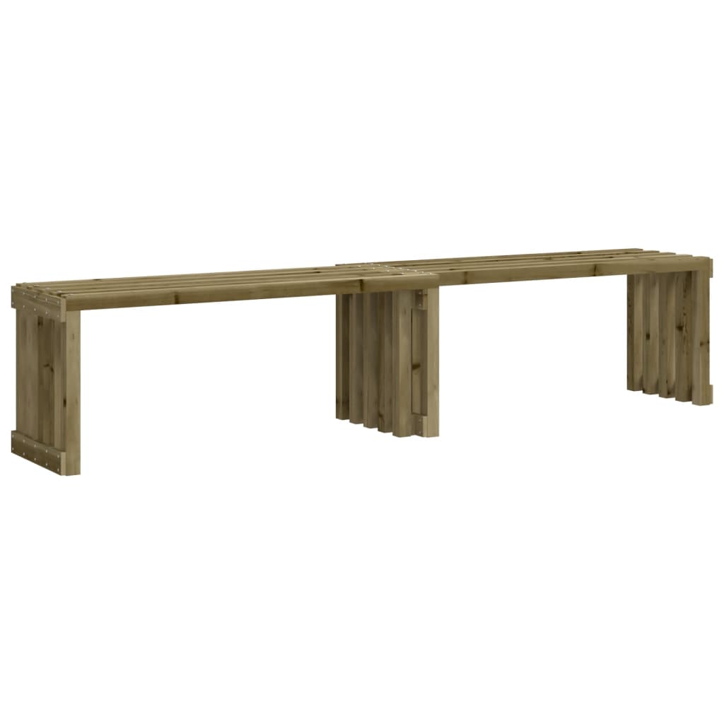 Extendable Pine Wood Garden Bench 212.5cm - Durable & Stylish