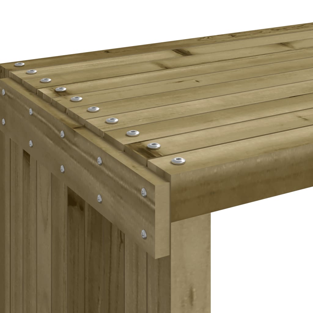 Extendable Pine Wood Garden Bench 212.5cm - Durable & Stylish