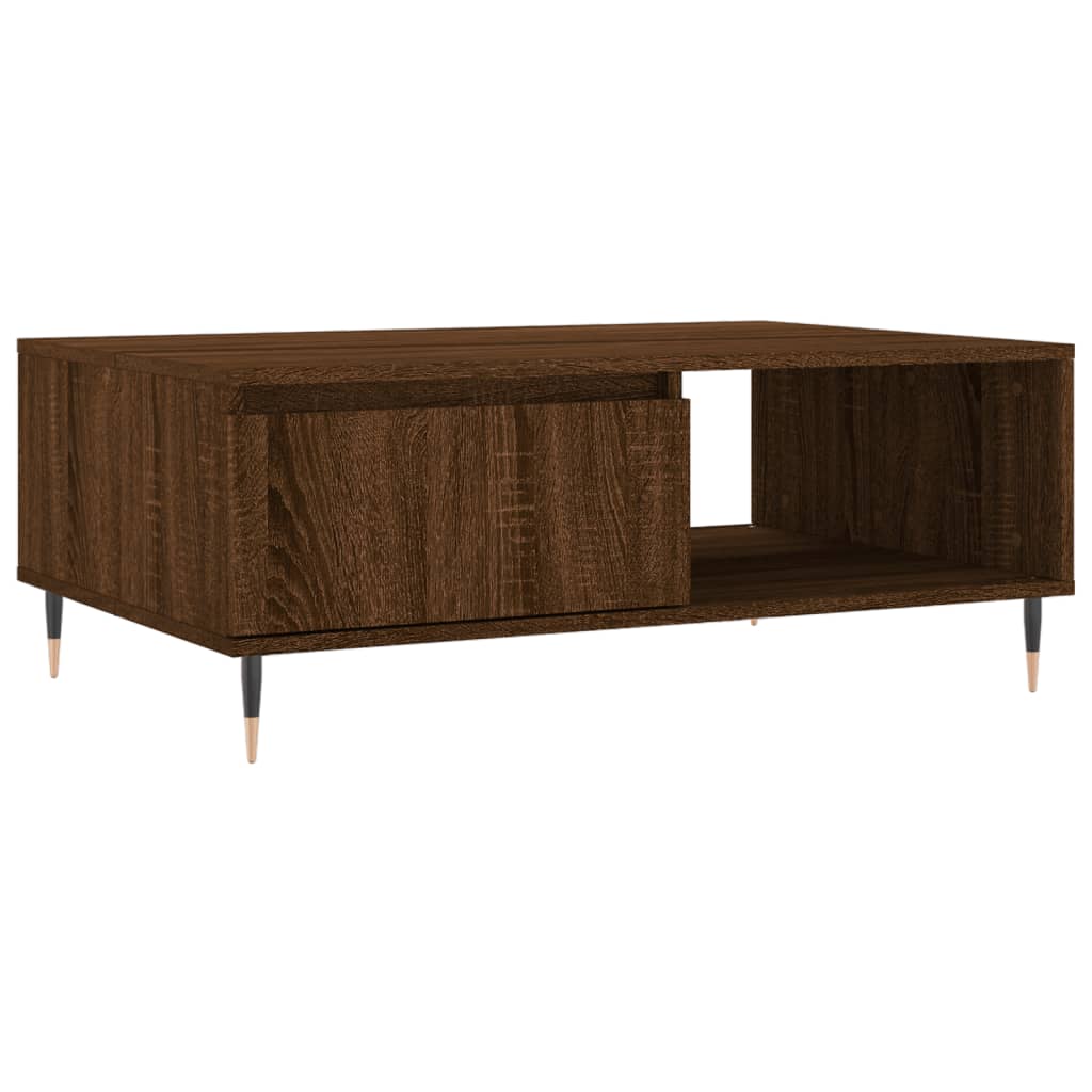 Coffee Table Brown Oak 90x60x35 cm Engineered Wood