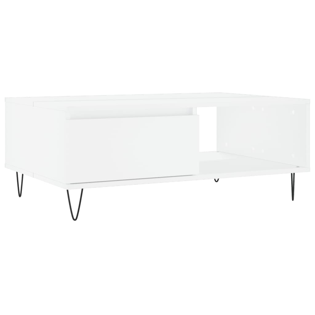 Coffee Table White 90x60x35 cm Engineered Wood
