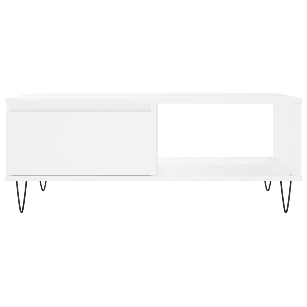 Coffee Table White 90x60x35 cm Engineered Wood