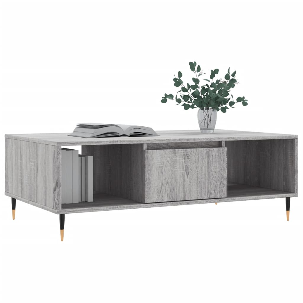 Coffee Table Grey Sonoma 104x60x35 cm Engineered Wood