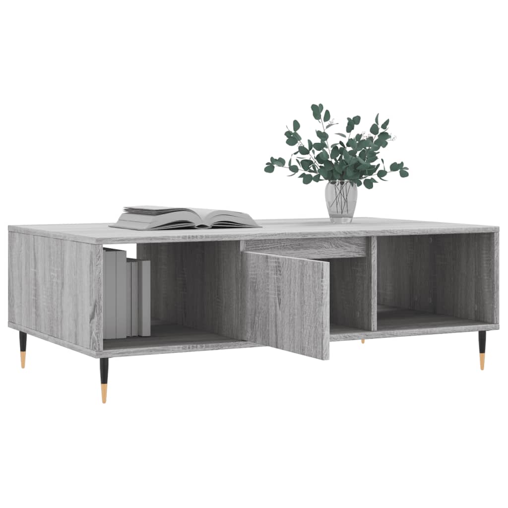 Coffee Table Grey Sonoma 104x60x35 cm Engineered Wood