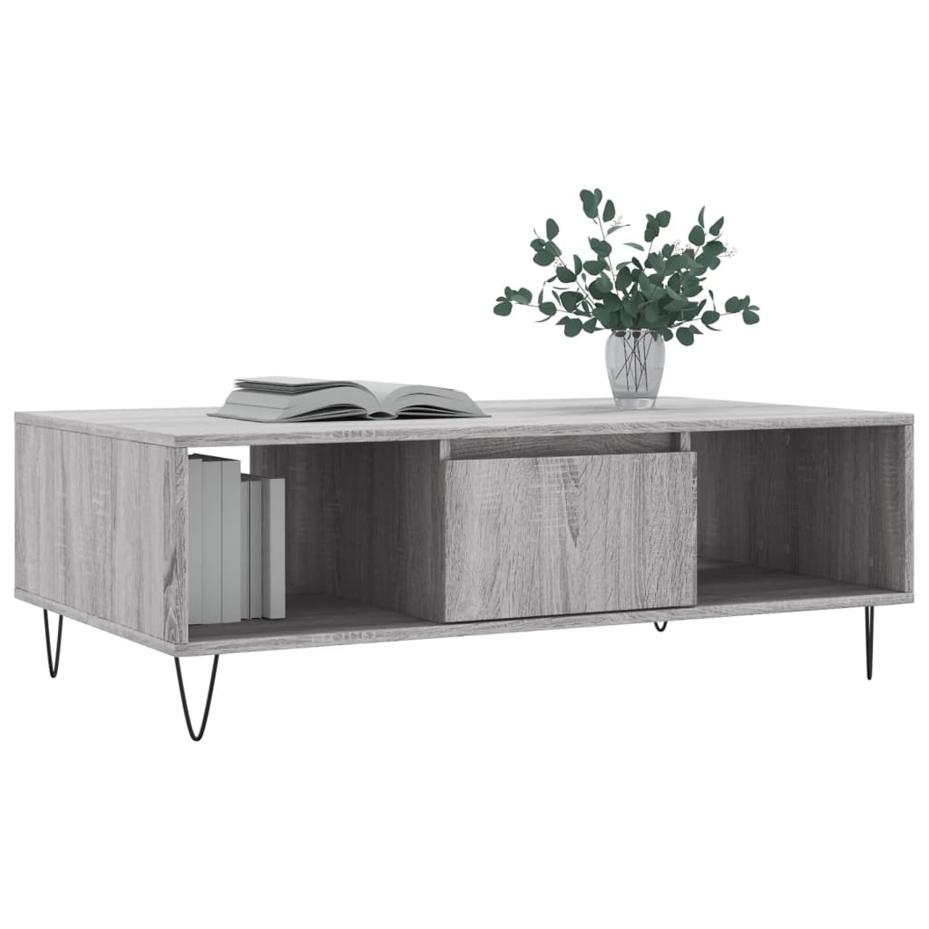 Coffee Table Grey Sonoma 104x60x35 cm Engineered Wood