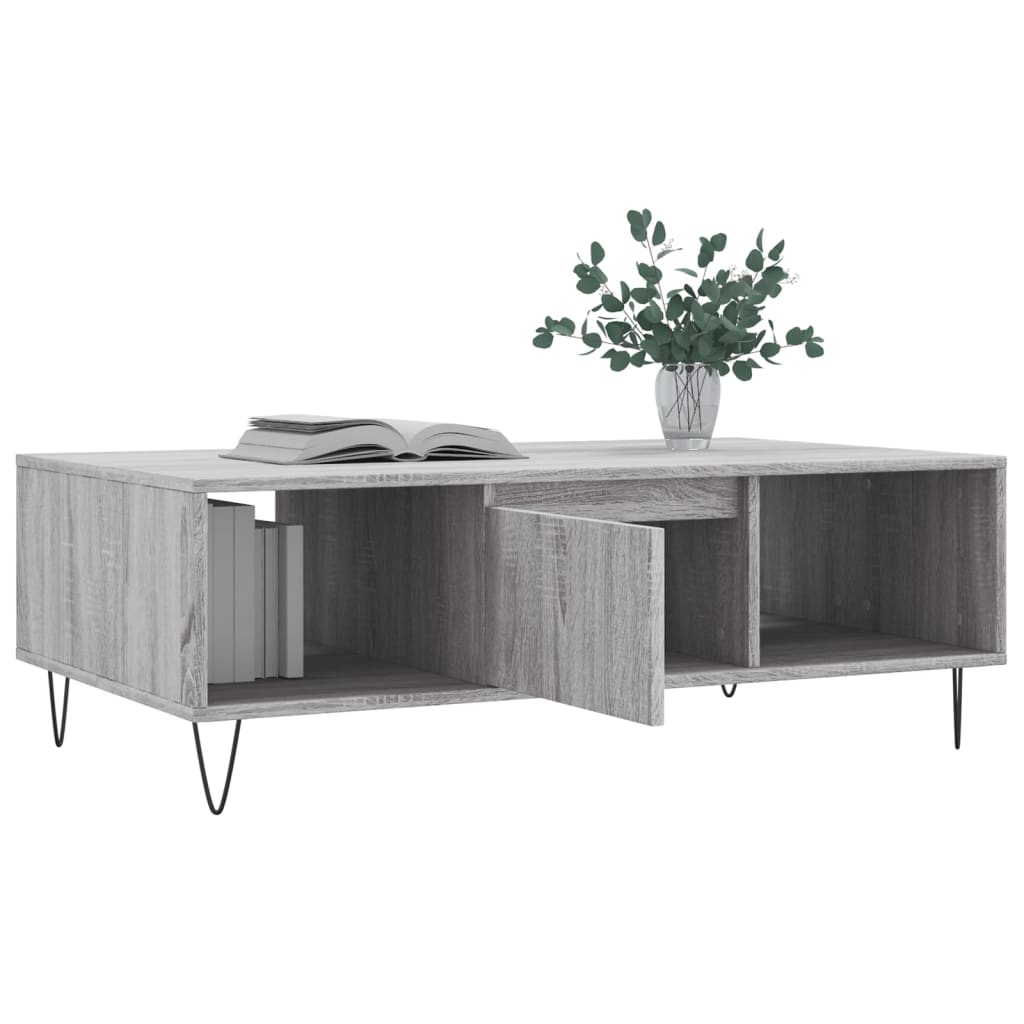 Coffee Table Grey Sonoma 104x60x35 cm Engineered Wood