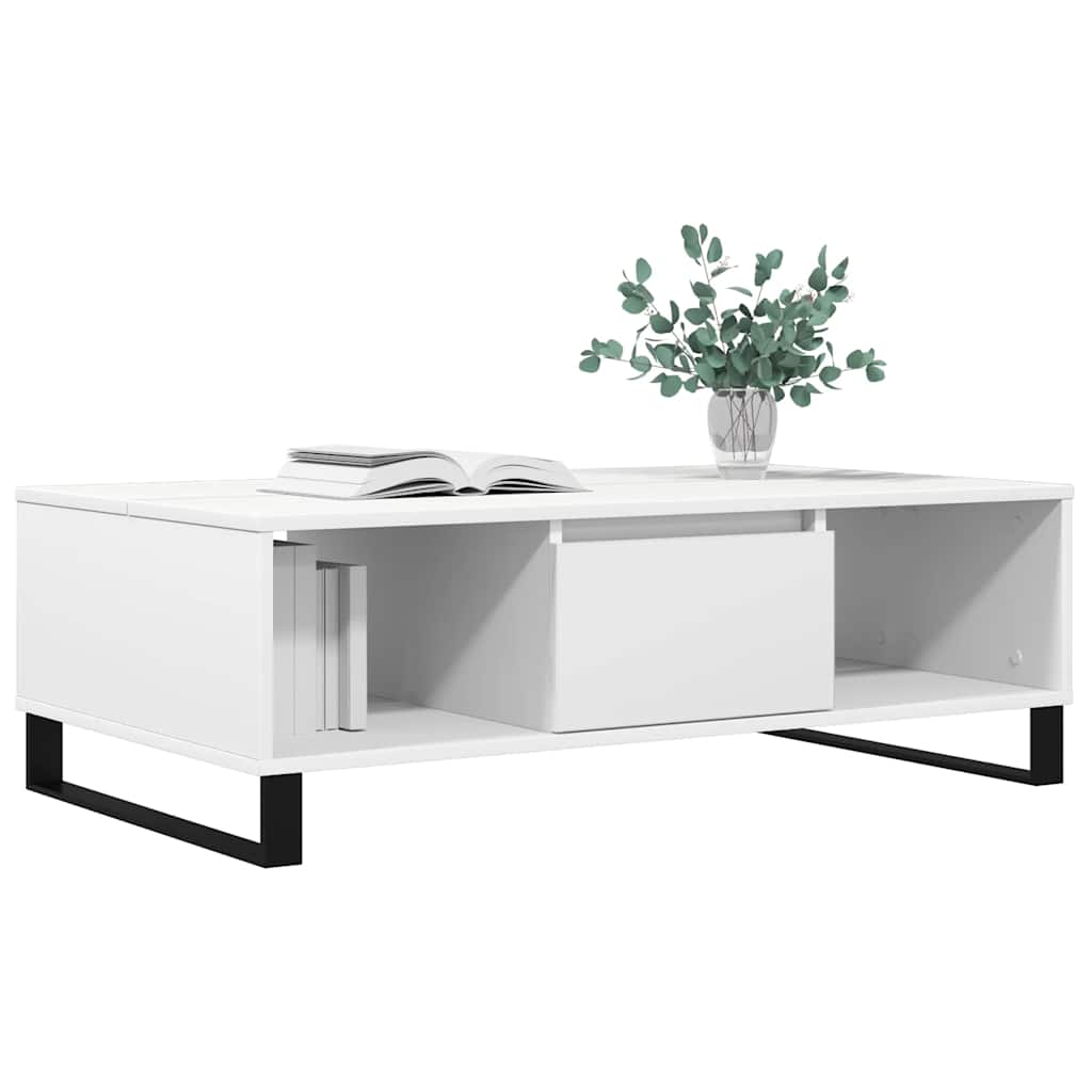 Coffee Table White 104x60x35 cm Engineered Wood