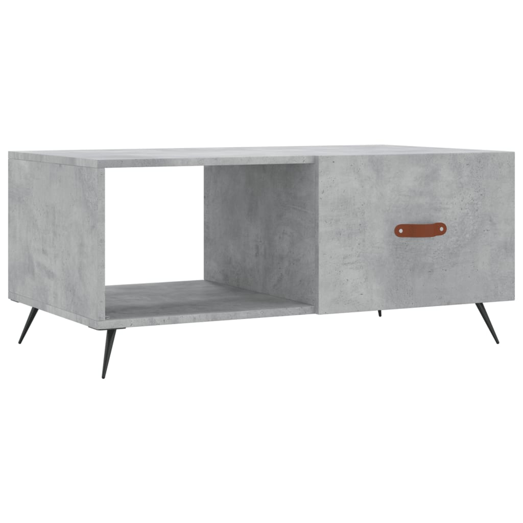 Coffee Table Concrete Grey 90x50x40 cm Engineered Wood