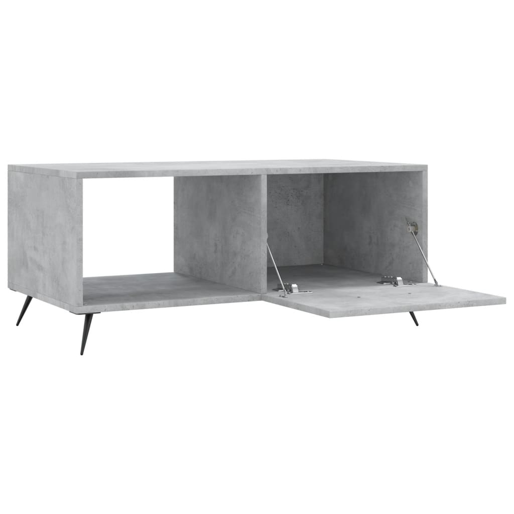 Coffee Table Concrete Grey 90x50x40 cm Engineered Wood