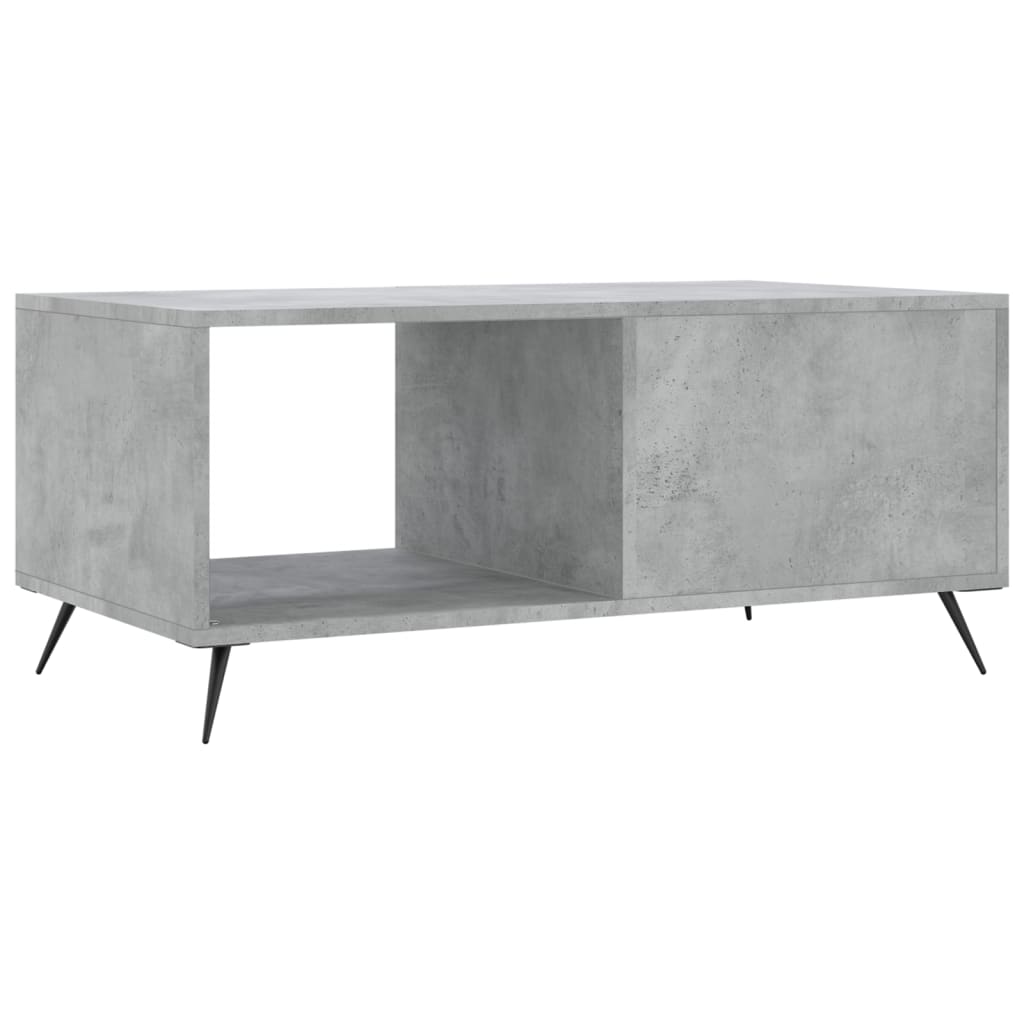 Coffee Table Concrete Grey 90x50x40 cm Engineered Wood