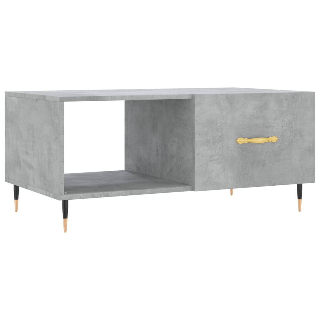 Coffee Table Concrete Grey 90x50x40 cm Engineered Wood