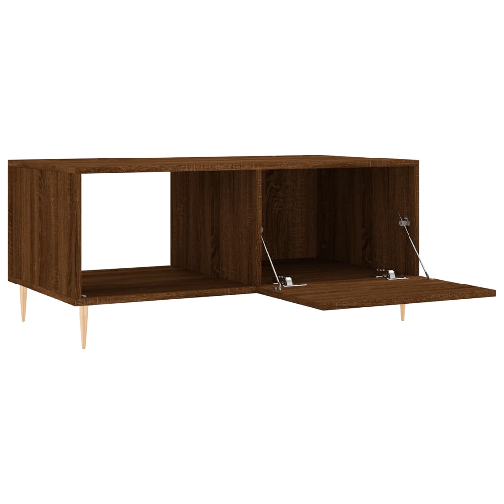 Coffee Table Brown Oak 90x50x40 cm Engineered Wood