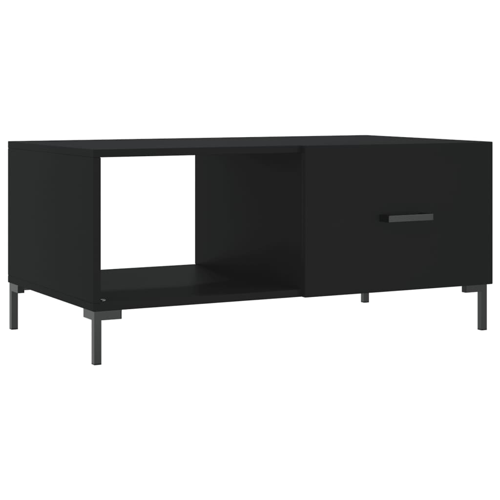 Coffee Table Black 90x50x40 cm Engineered Wood