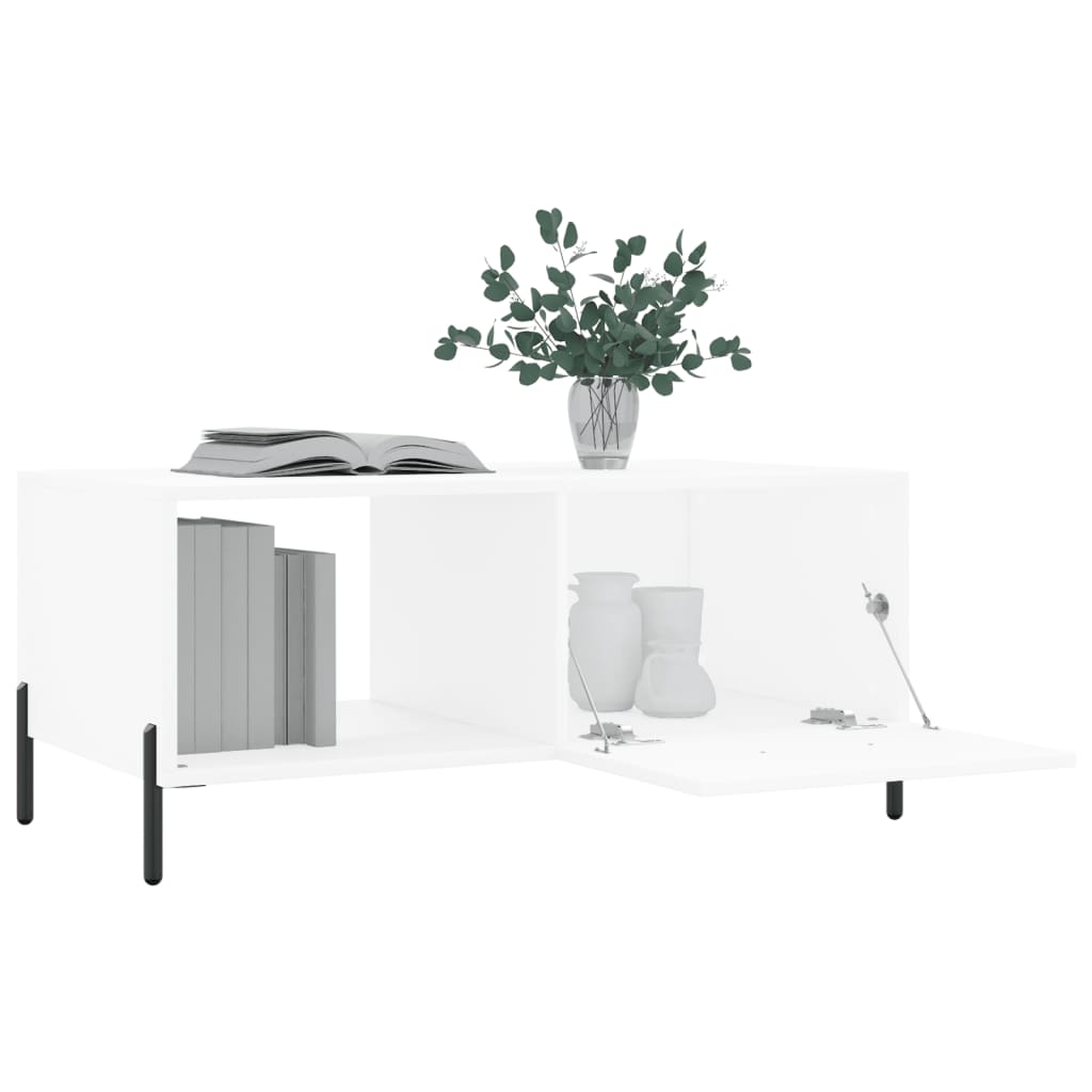 Coffee Table White 90x50x40 cm Engineered Wood