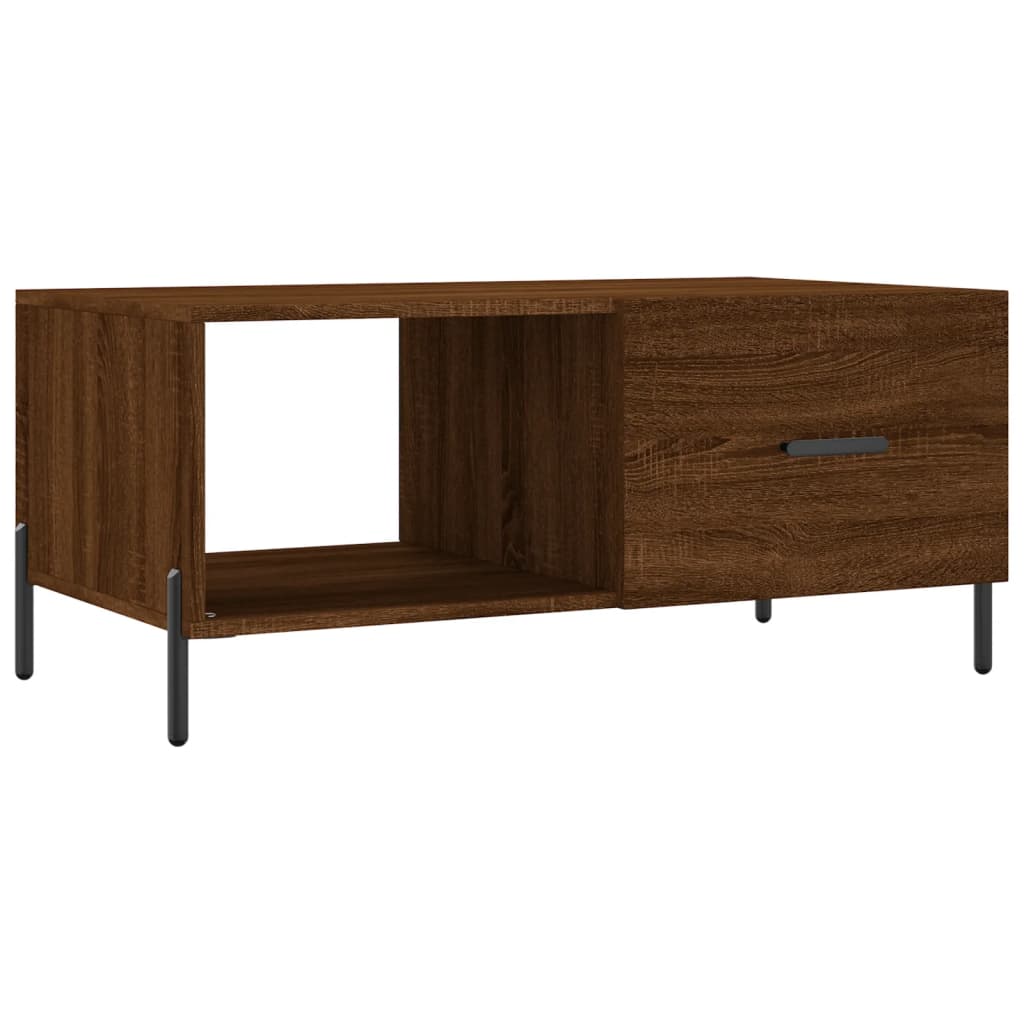 Coffee Table Brown Oak 90x50x40 cm Engineered Wood