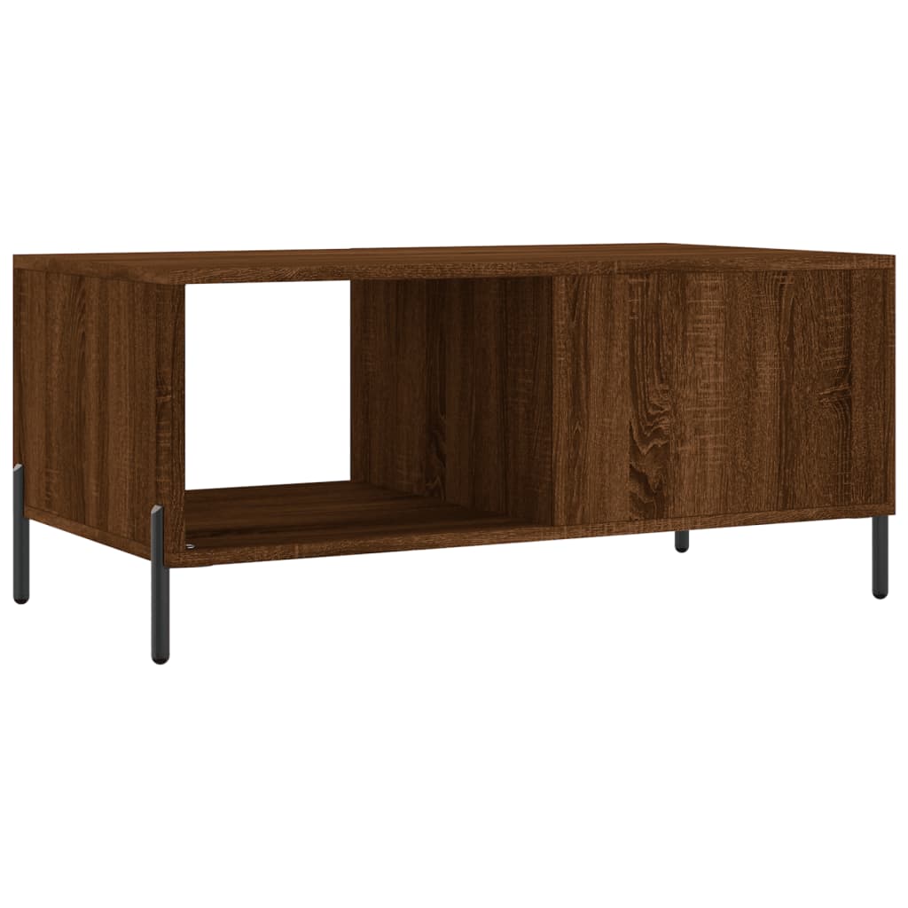 Coffee Table Brown Oak 90x50x40 cm Engineered Wood