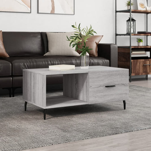 Coffee Table Grey Sonoma 90x50x40 cm Engineered Wood