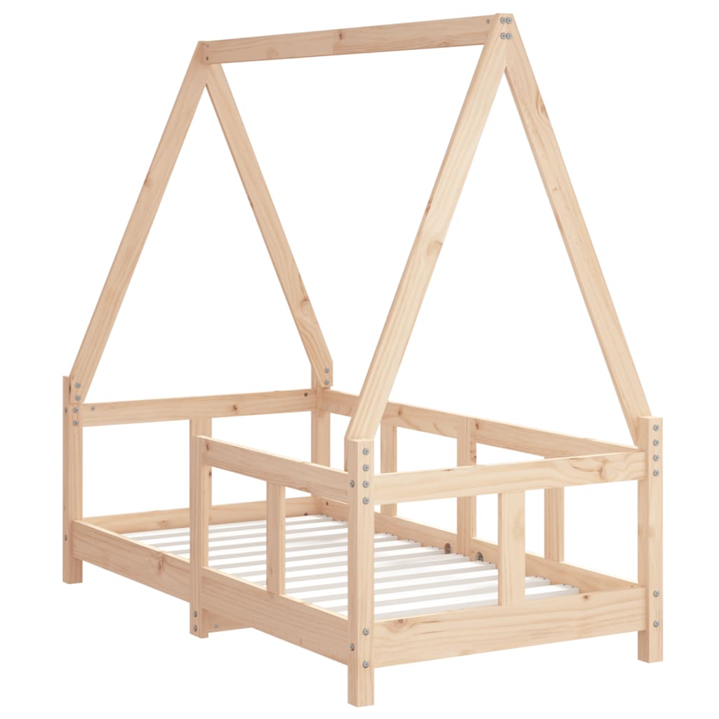 Solid Pine Kids Bed Frame, 70x140 cm – Durable & Stylish
