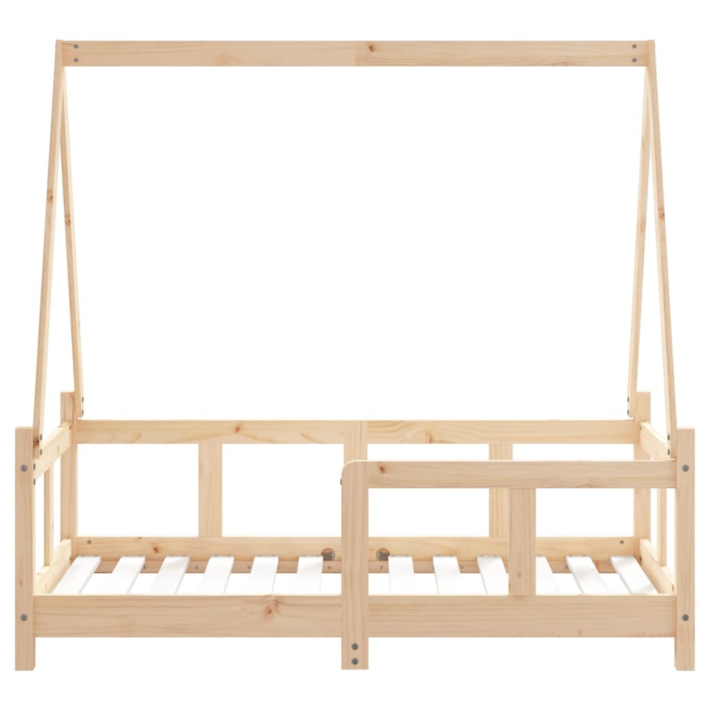 Solid Pine Kids Bed Frame, 70x140 cm – Durable & Stylish
