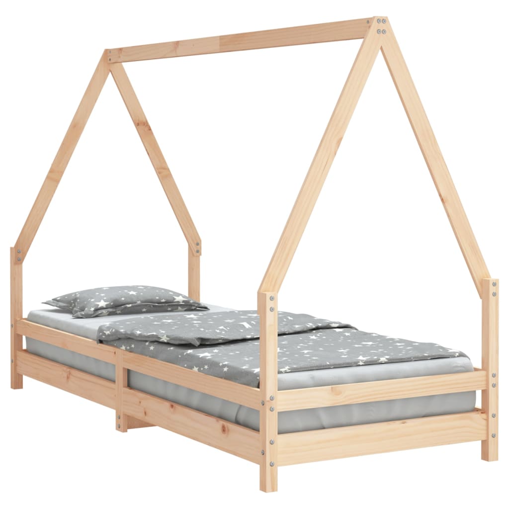 Solid Pine Kids Bed Frame 80x200 cm – Durable & Stylish