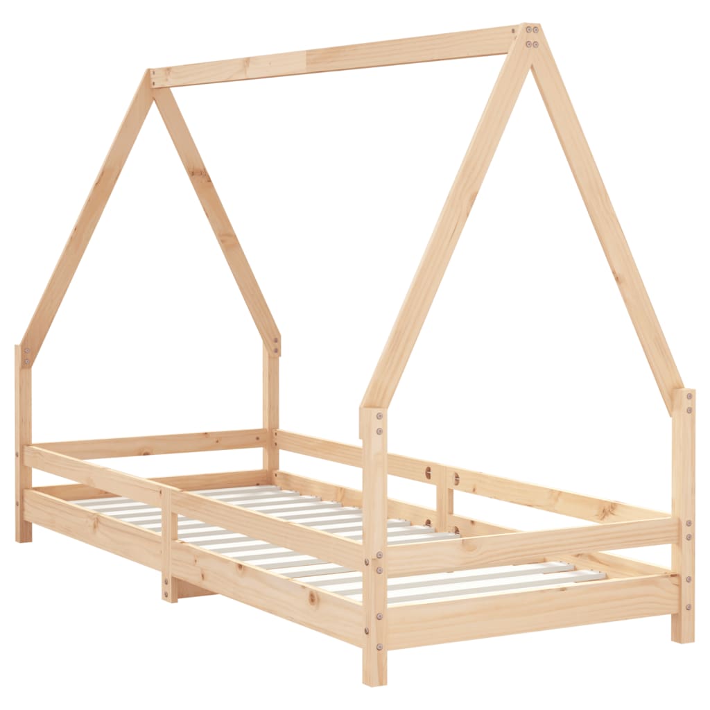 Solid Pine Kids Bed Frame 80x200 cm – Durable & Stylish