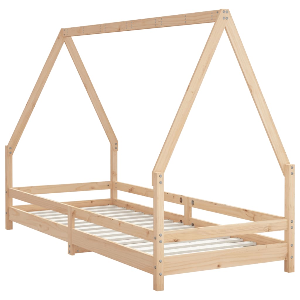 Solid Pine Kids Bed Frame 80x200 cm – Durable & Stylish