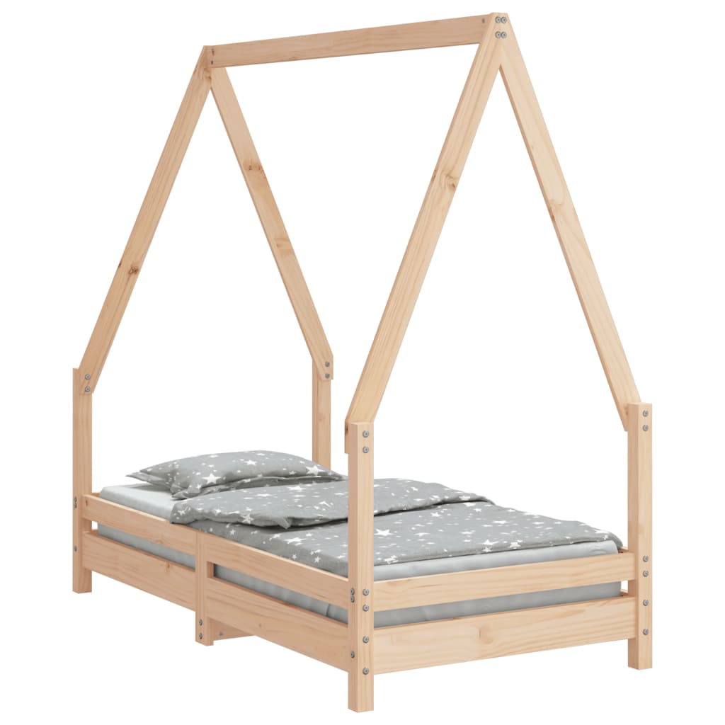 Solid Pine Kids Bed Frame 70x140 cm - Durable & Stylish