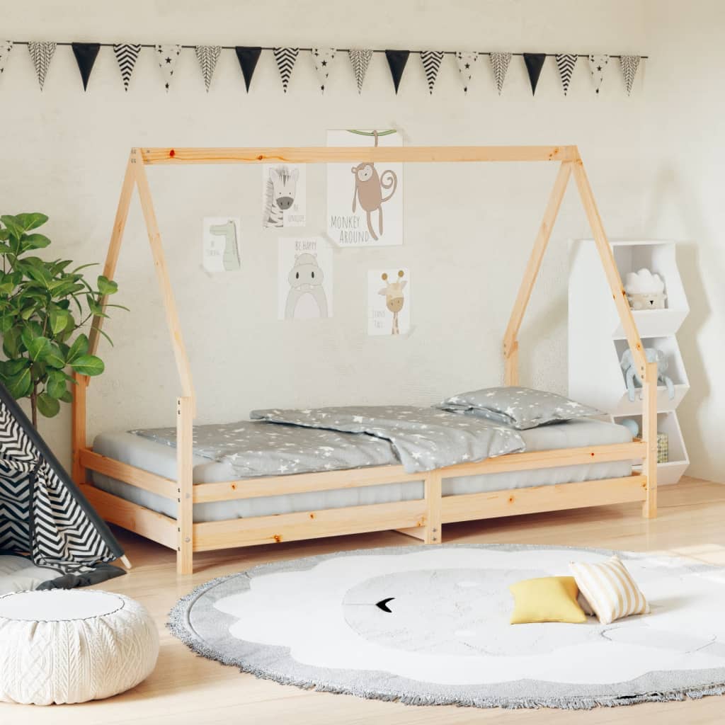 Solid Pine Kids Bed Frame 90x190 cm - Durable & Stylish