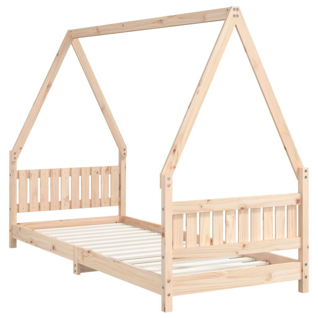 Solid Pine Kids Bed Frame 80x200 cm - Durable & Eco-Friendly