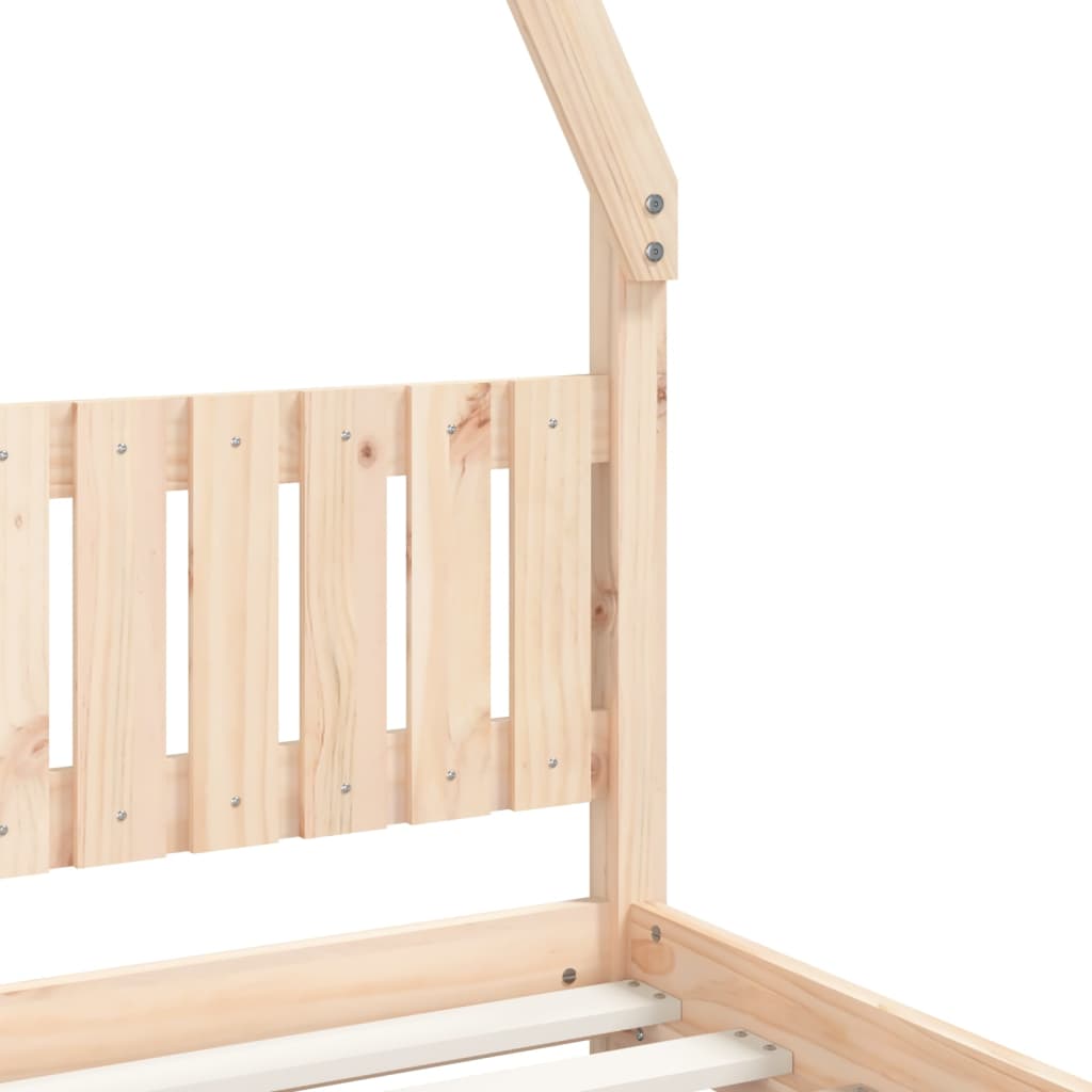 Solid Pine Kids Bed Frame 80x200 cm - Durable & Eco-Friendly
