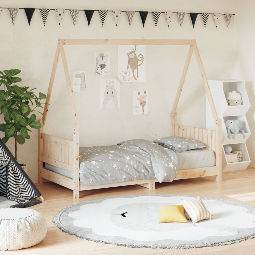 Solid Pine Kids Bed Frame 80x160 cm - Durable & Stylish