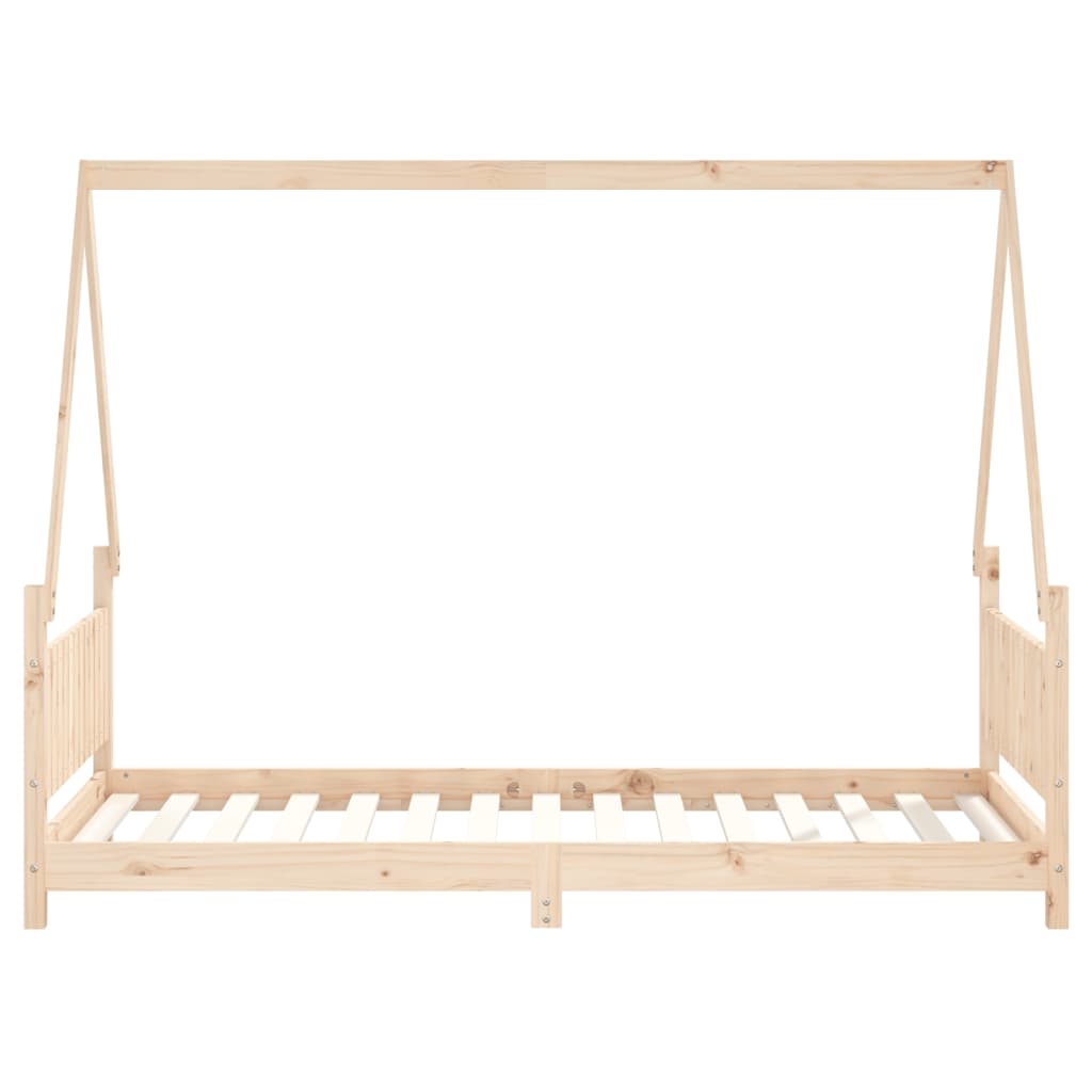 Solid Pine Wood Kids Bed Frame, 90x190 cm - Durable & Stylish