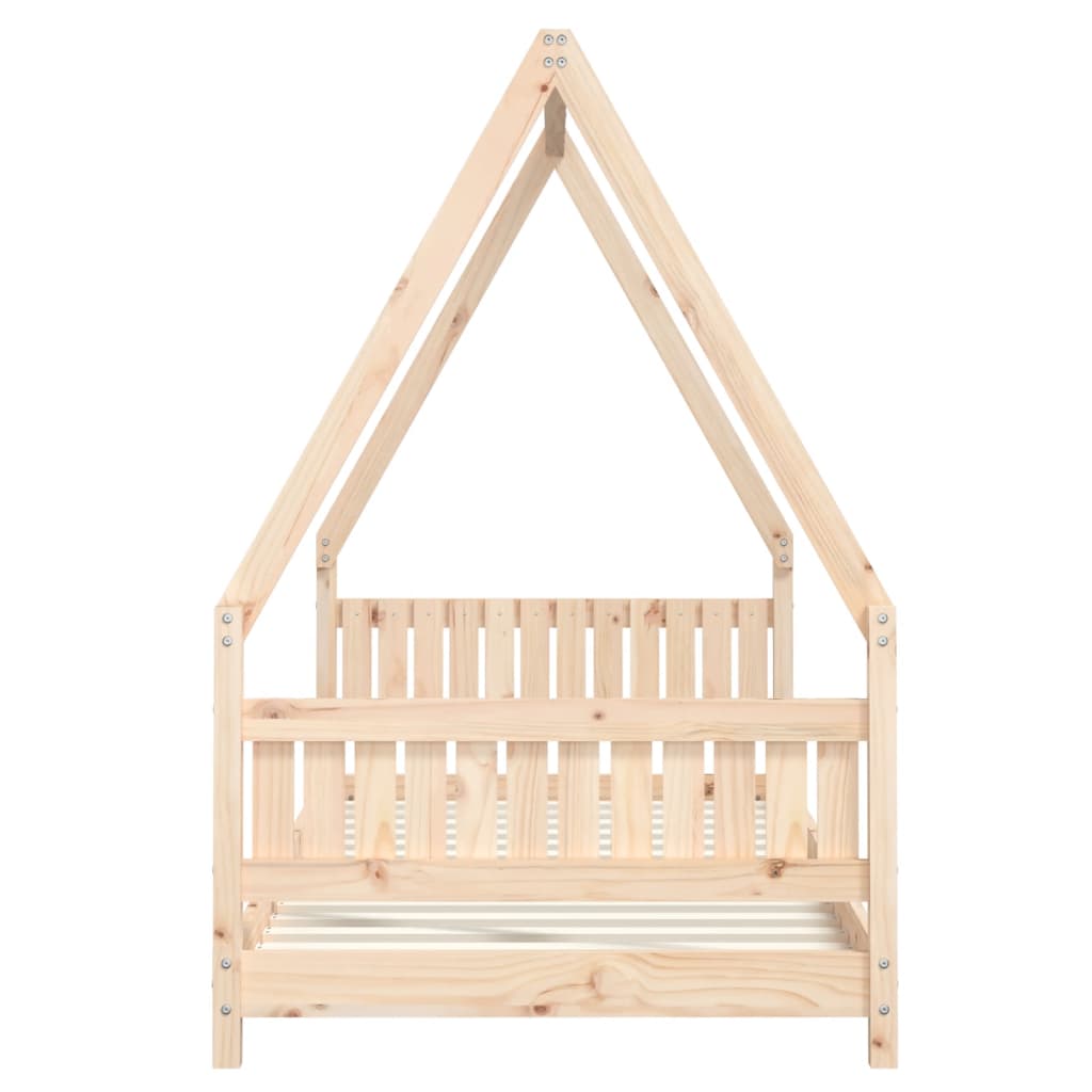 Solid Pine Wood Kids Bed Frame, 90x190 cm - Durable & Stylish