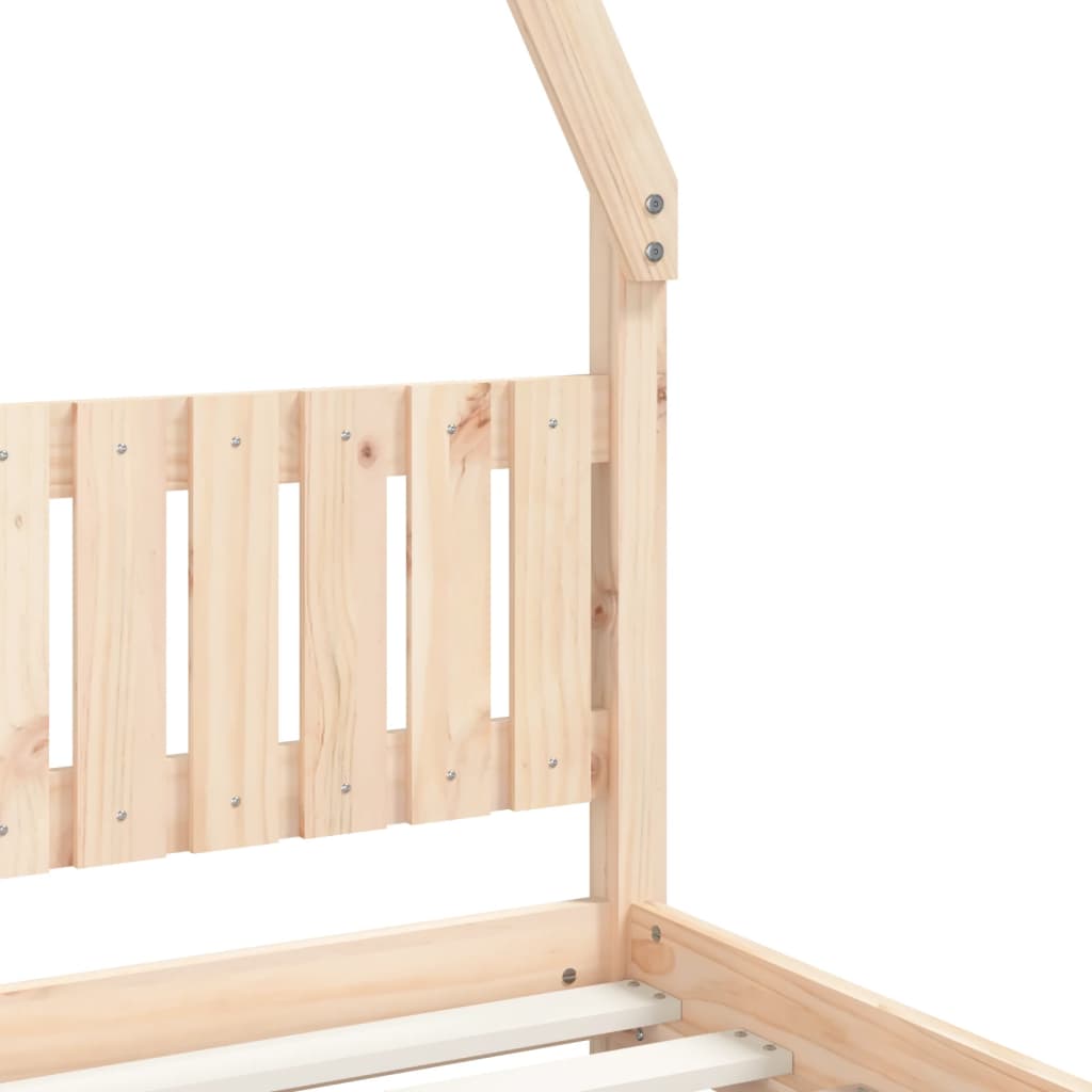 Solid Pine Wood Kids Bed Frame, 90x190 cm - Durable & Stylish