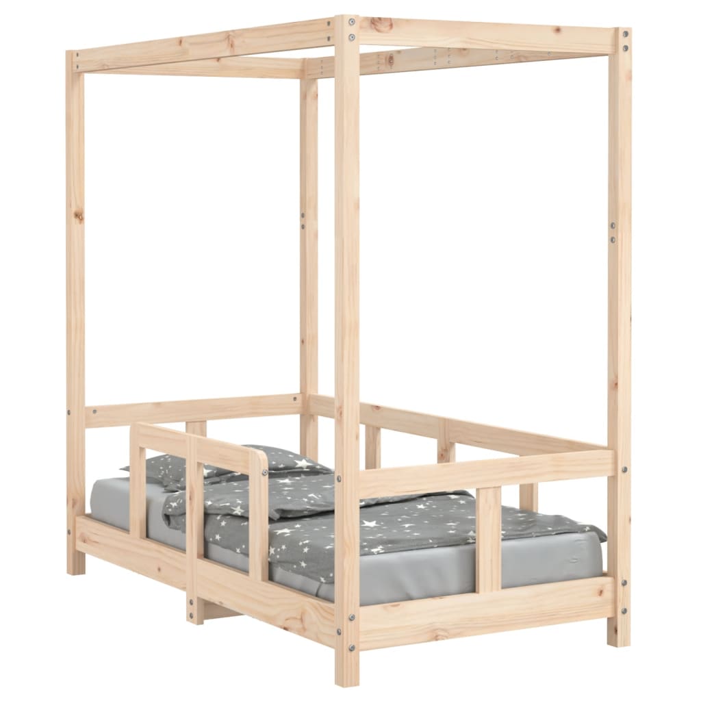Solid Pine Kids Bed Frame 70x140 cm - Durable & Stylish
