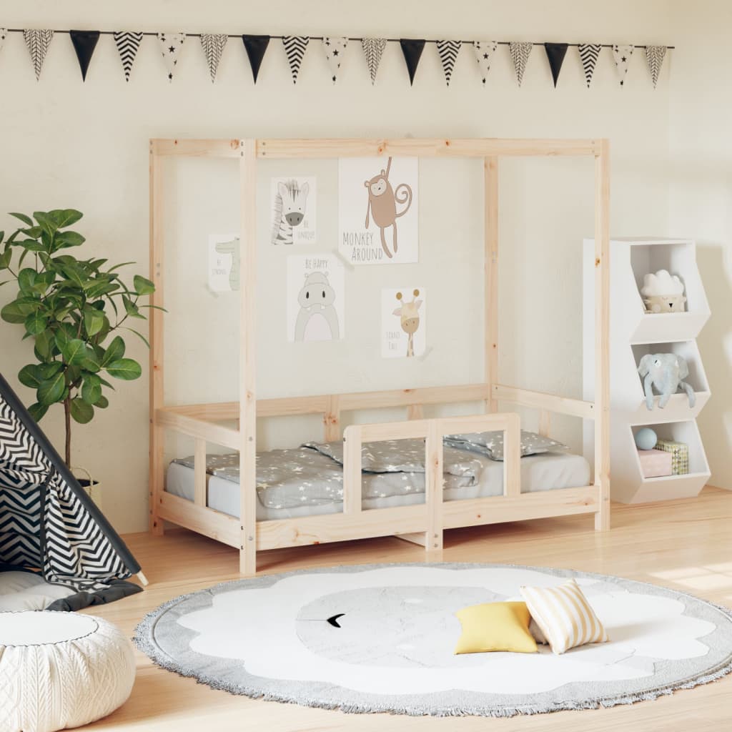 Solid Pine Kids Bed Frame 70x140 cm - Durable & Stylish