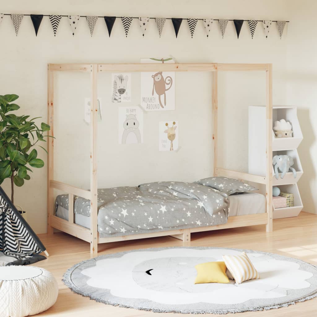Solid Pine Kids Bed Frame 80x160 cm - Durable & Stylish
