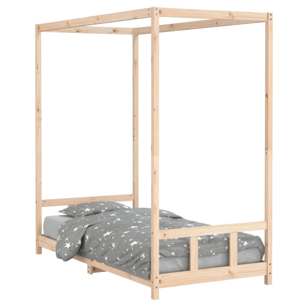Solid Pine Kids Bed Frame 90x190 cm - Sturdy & Stylish Design