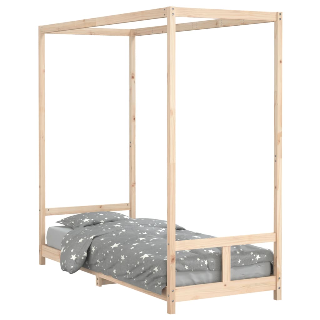 Solid Pine Kids Bed Frame 80x200cm - Durable & Eco-Friendly