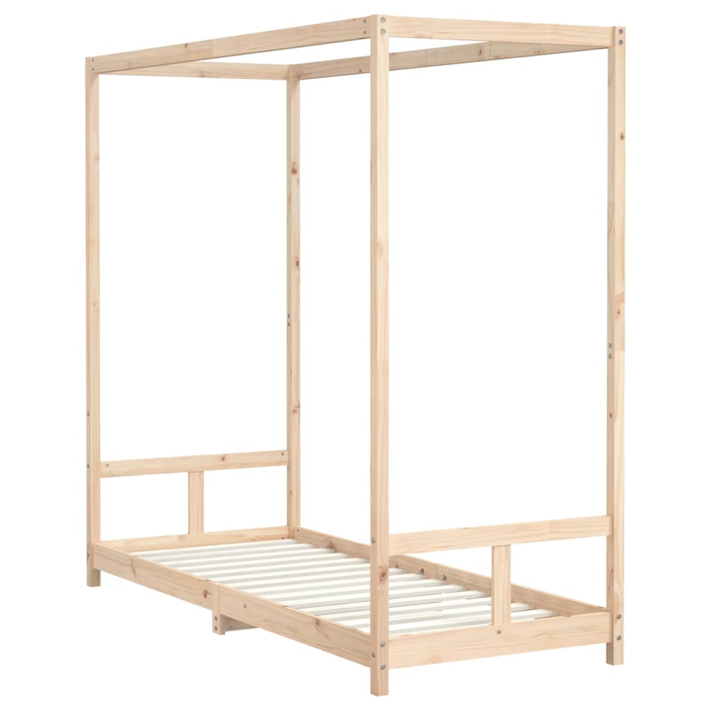 Solid Pine Kids Bed Frame 80x200cm - Durable & Eco-Friendly