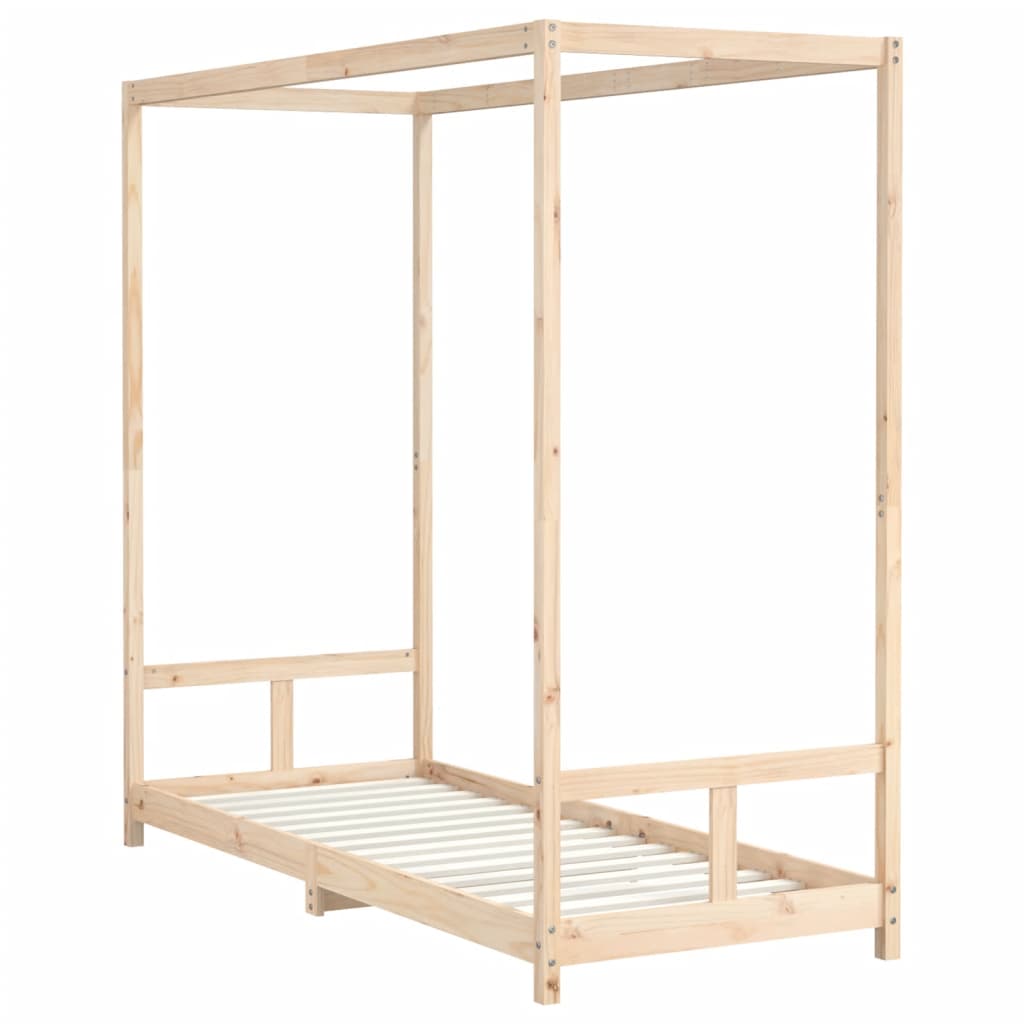 Solid Pine Kids Bed Frame 80x200cm - Durable & Eco-Friendly