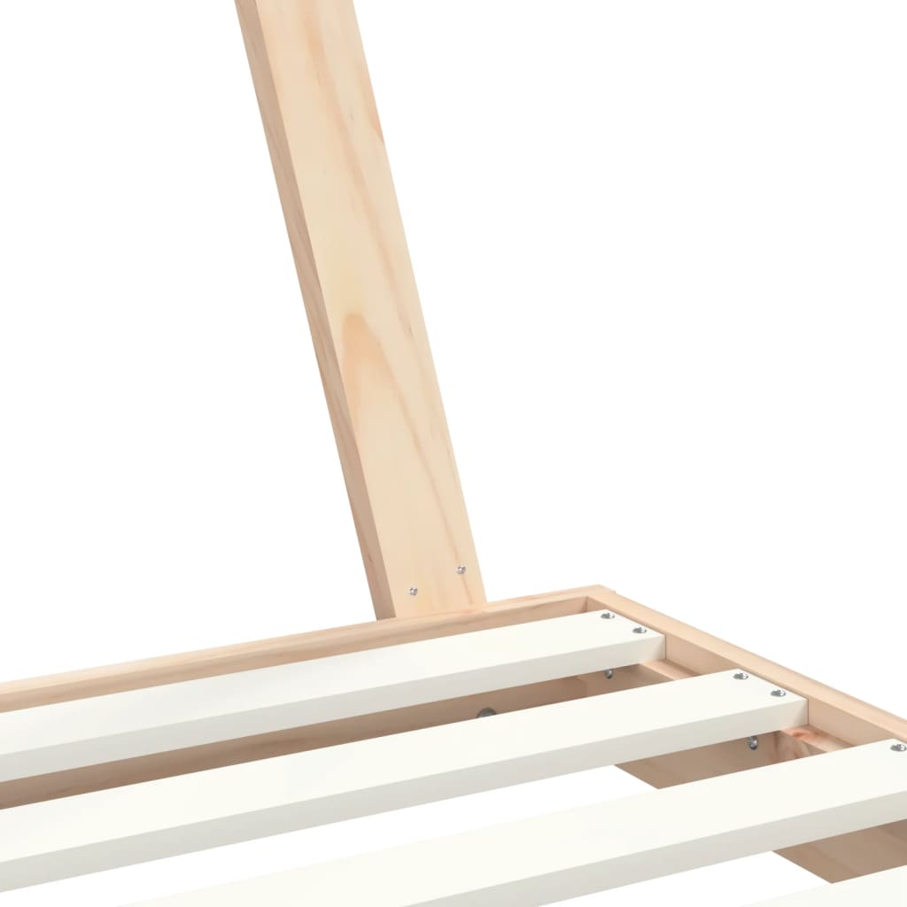 Solid Pine Wood Kids Bed Frame – 80x160 cm Durable Design