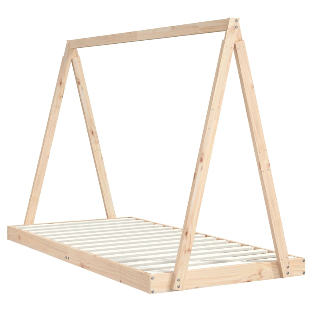 Solid Pine Wood Kids Bed Frame 90x190 cm - Sturdy & Stylish