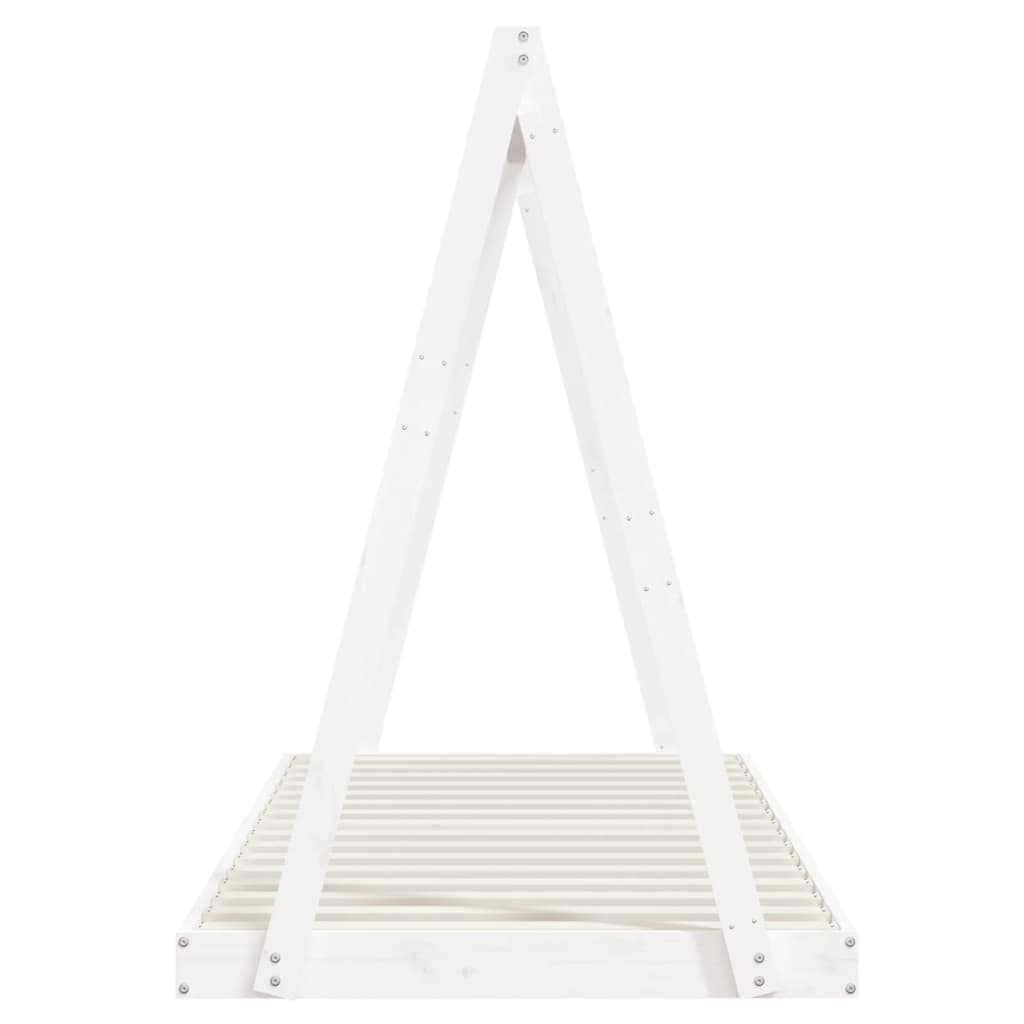 White Solid Pine Kids Bed Frame 90x200 cm - Durable & Stylish