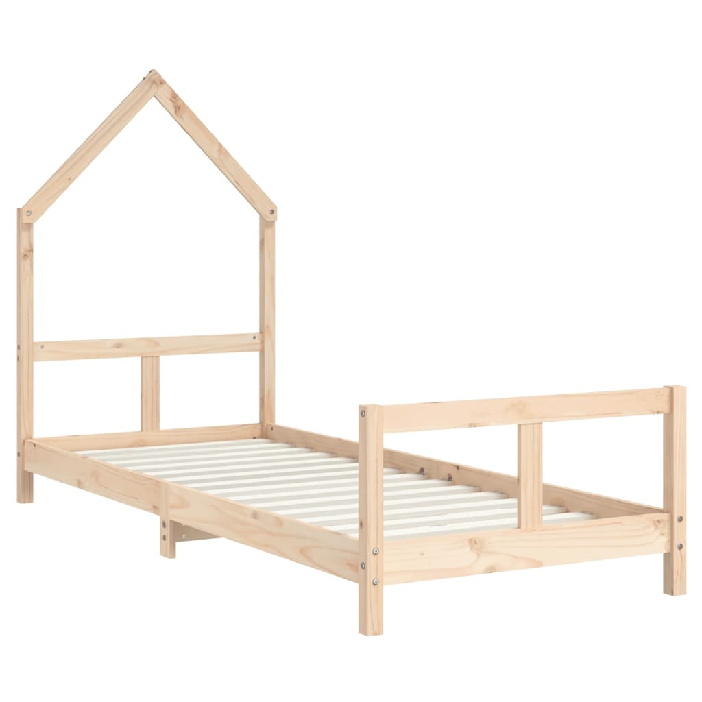 Solid Pine Kids Bed Frame 80x200 cm - Sturdy & Stylish