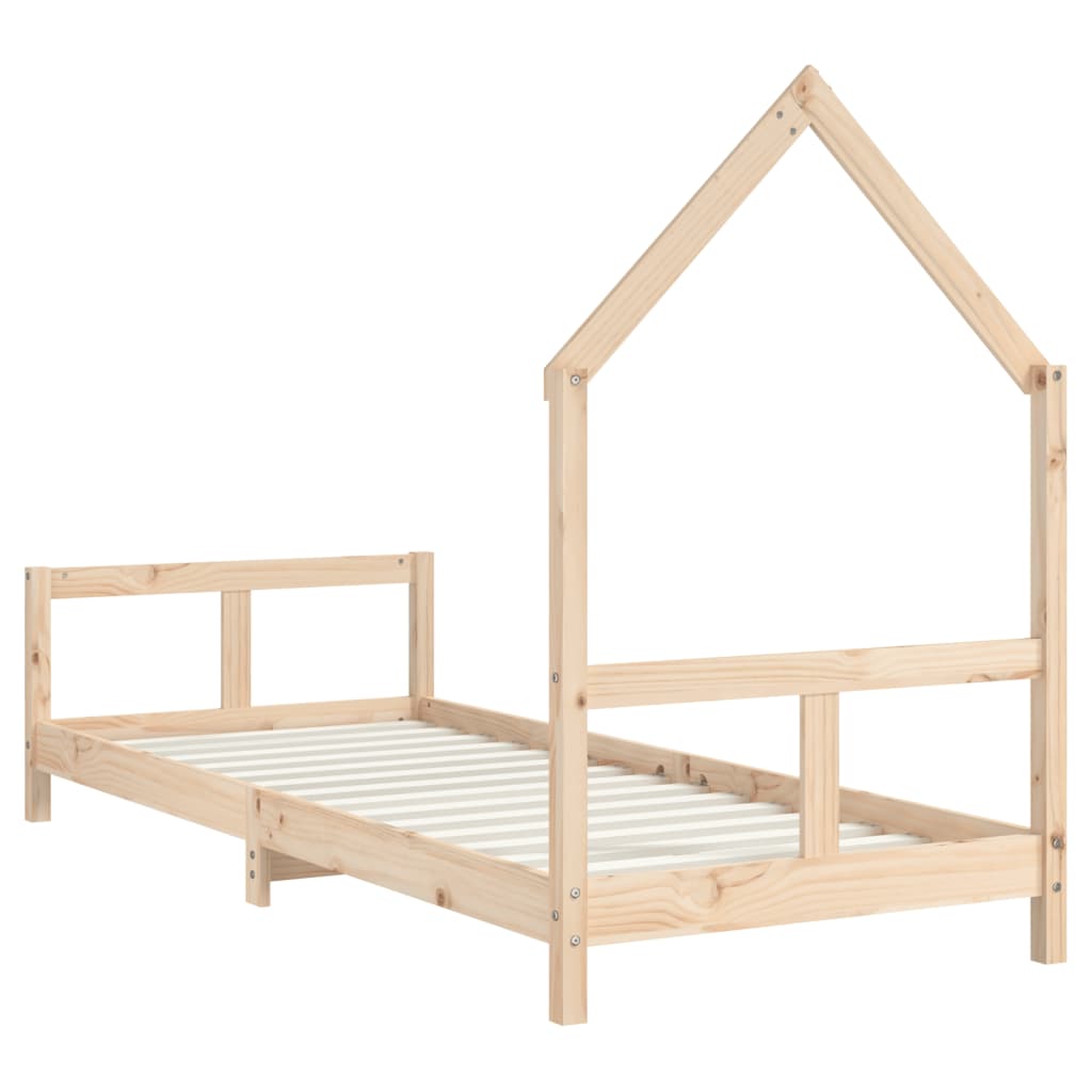 Solid Pine Kids Bed Frame 80x200 cm - Sturdy & Stylish