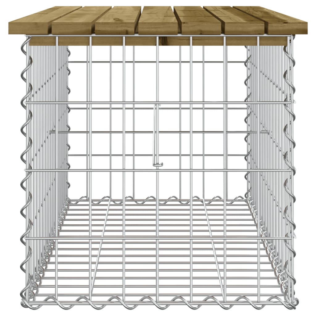 Impregnated Pine Garden Bench Gabion 83x44x42 cm – Stylish & Durable