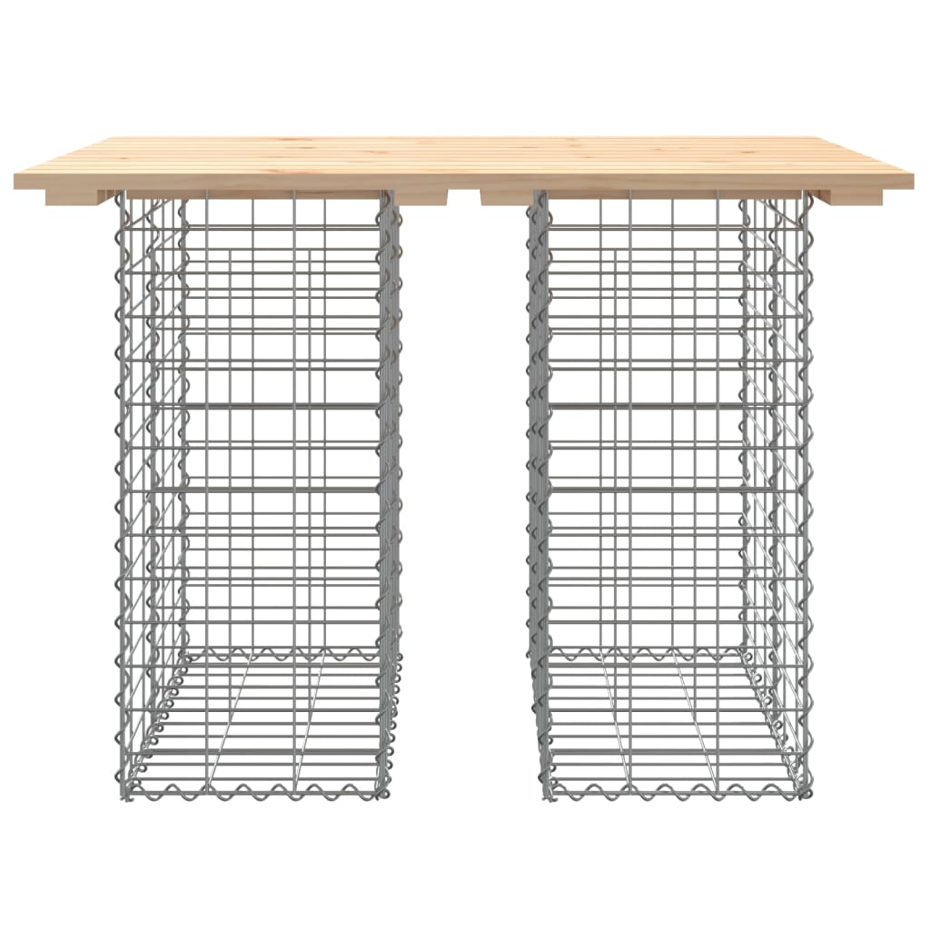 Solid Pine Garden Bench Gabion Design 100x70x72 cm